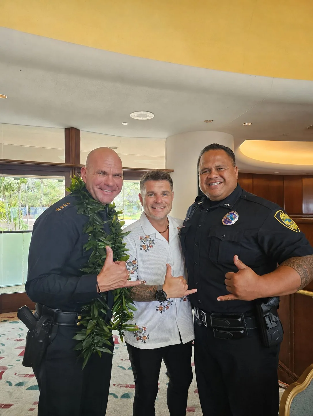 Performance Protocol team with Maui Police Department leadership