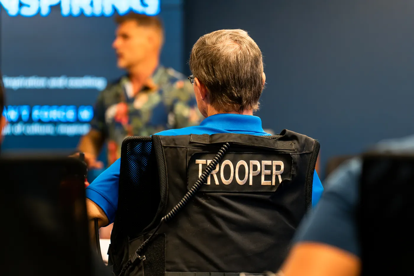 An Arizona DPS trooper at a Performance Protocol training session